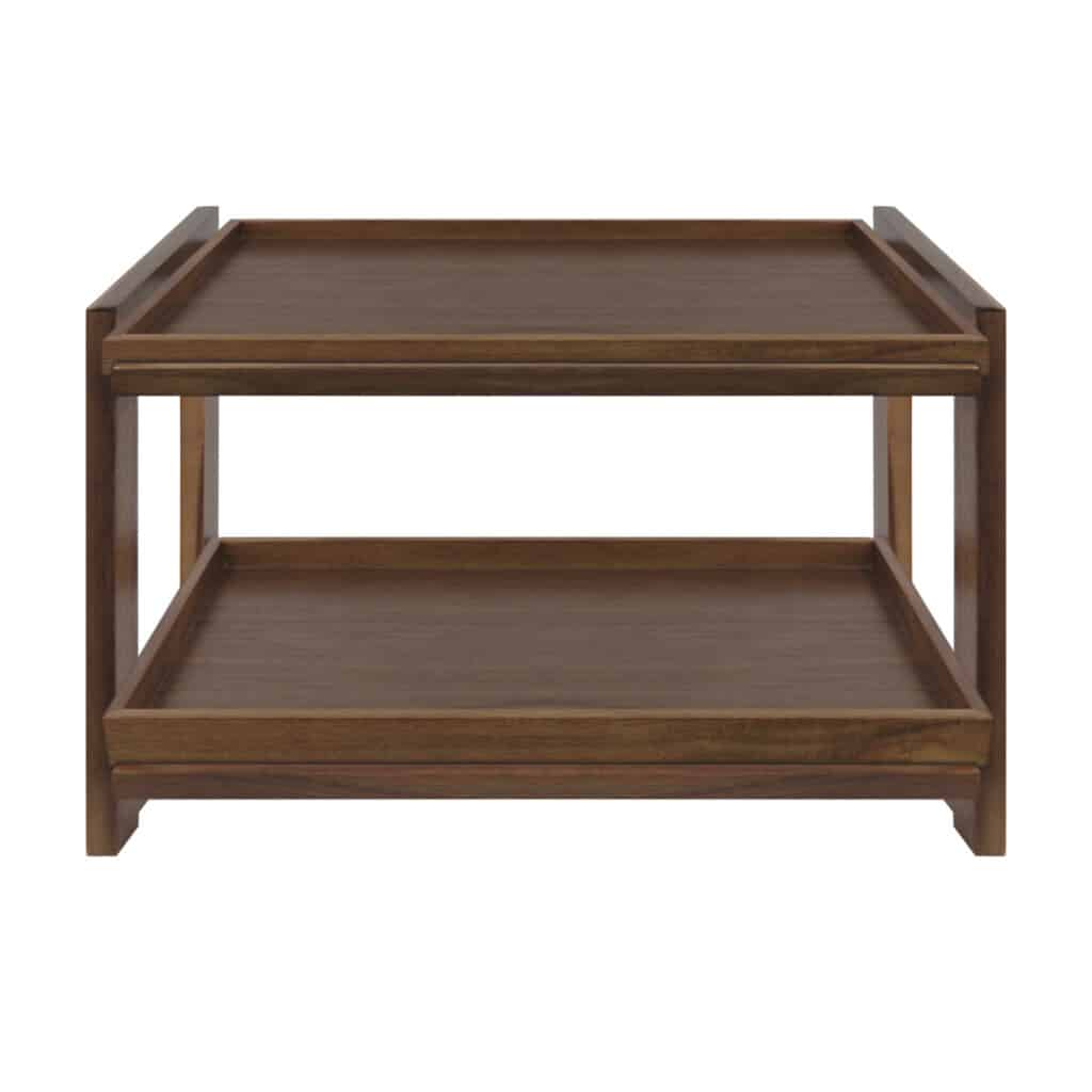 Smith & Hubble – Elevate Walnut Two-Tier Pastry Display GN1/1 – Elevate Walnut Timber Tray GN1/1