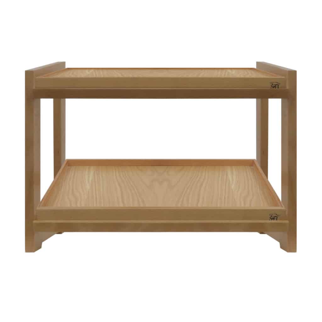 Smith & Hubble – Elevate Coastal Beech Two-Tier Pastry Display GN1/1 – Elevate Coastal Beech Timber Tray GN1/1