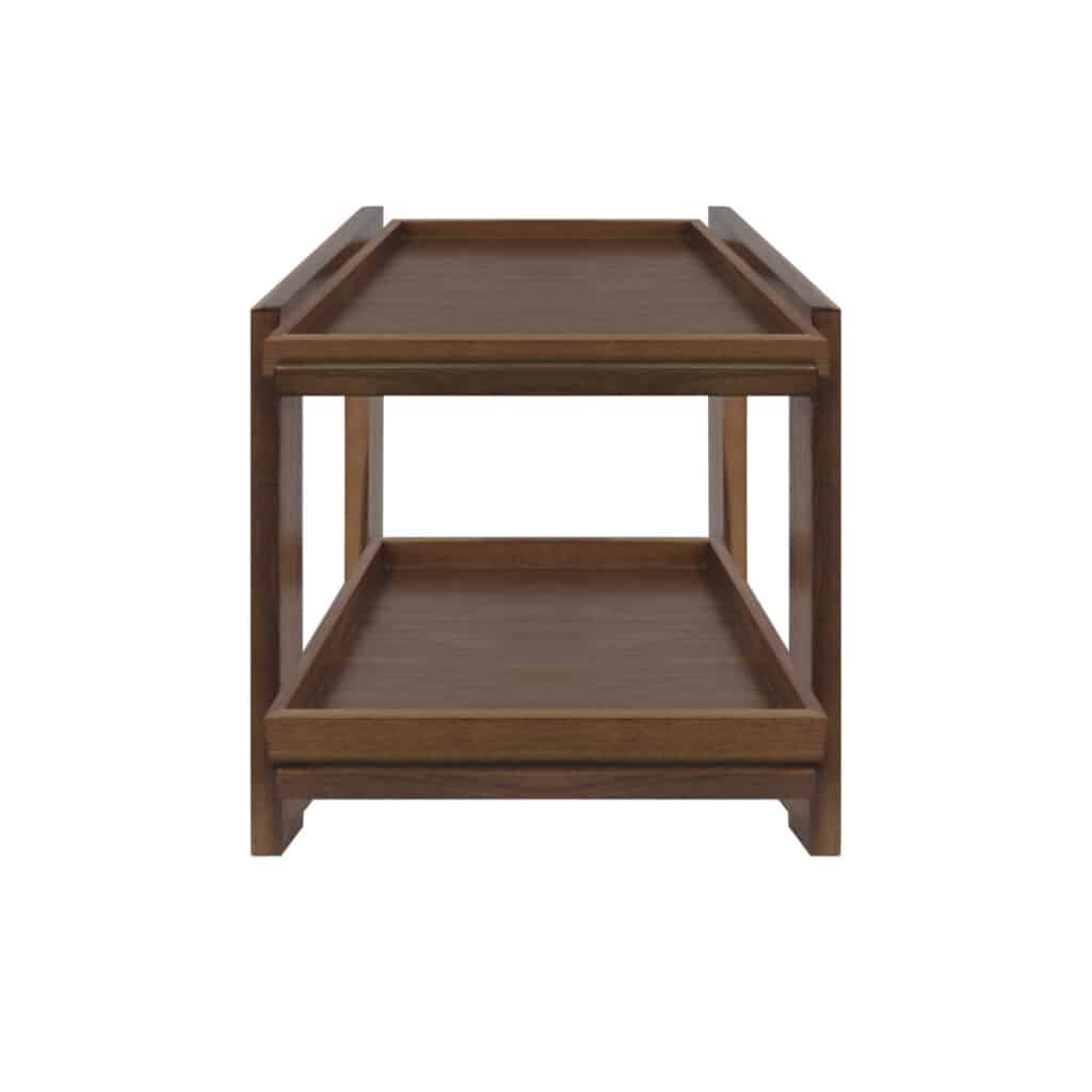 Smith & Hubble – Elevate Walnut Two-Tier Pastry Display GN1/2 – Elevate Walnut Timber Tray GN1/2